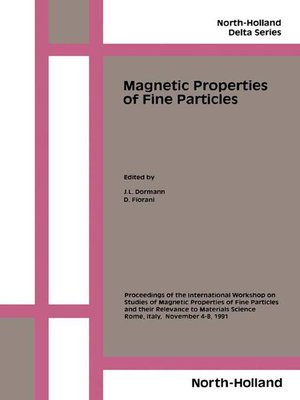cover image of Magnetic Properties of Fine Particles